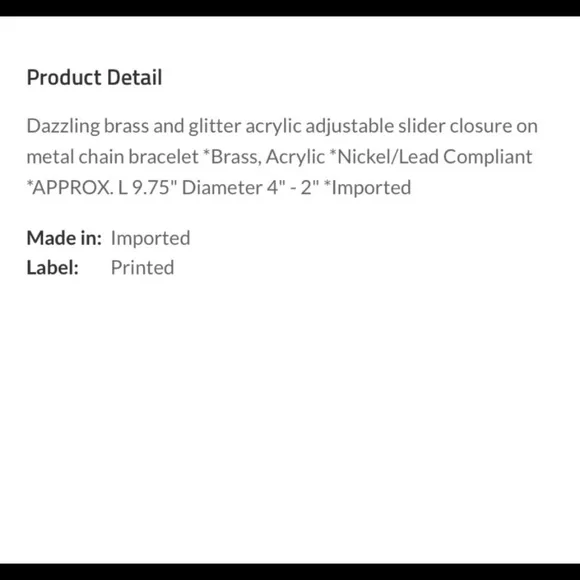 New! Leopard Gold or Silver Glitter Acrylic Glass Look Adjustable Chain Bracelet - Picture 5 of 8